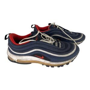 Nike Air Max 97 Midnight Navy Blue White Leather 921826-403 Size 10.5 Men